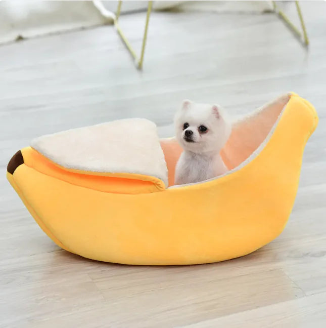 Plush Banana Pet Bed