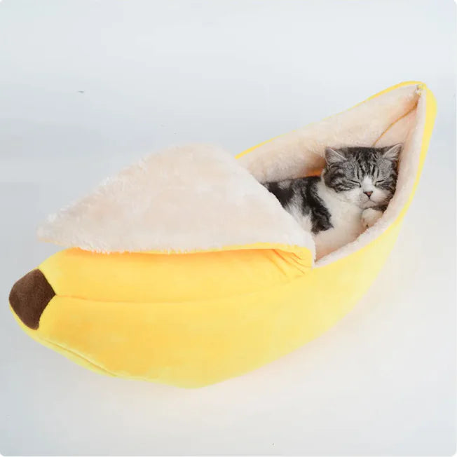 Plush Banana Pet Bed